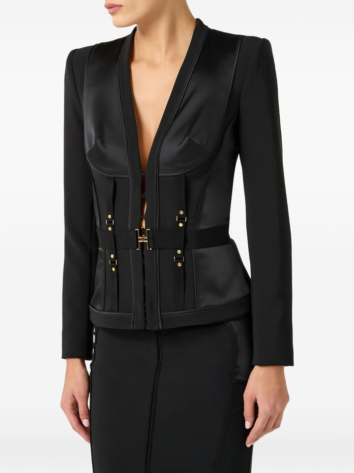 Elisabetta Franchi Jackets - Blacks and greys | c89c20a31266a1d620cc5dd9eb2d2209c7c74b81