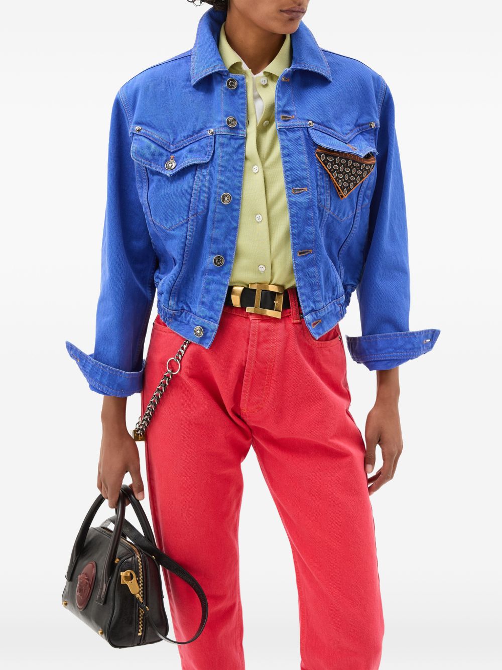 Versace Coats - Blue and green | d2ca5c90b7050c9e9b16d2ac1a51e9513809eaca