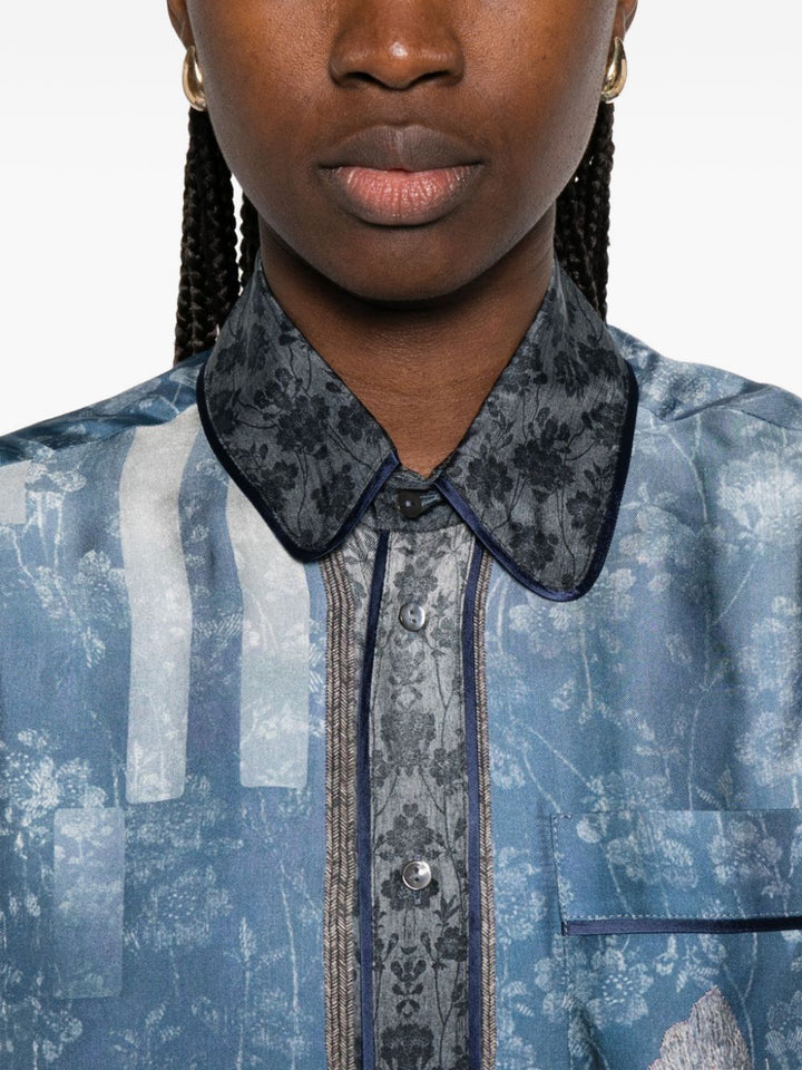 Pierre Louis Mascia Shirts - Blu e verdi | a651e2c36a05c44721ca1e3b7e2b4564b00236e8