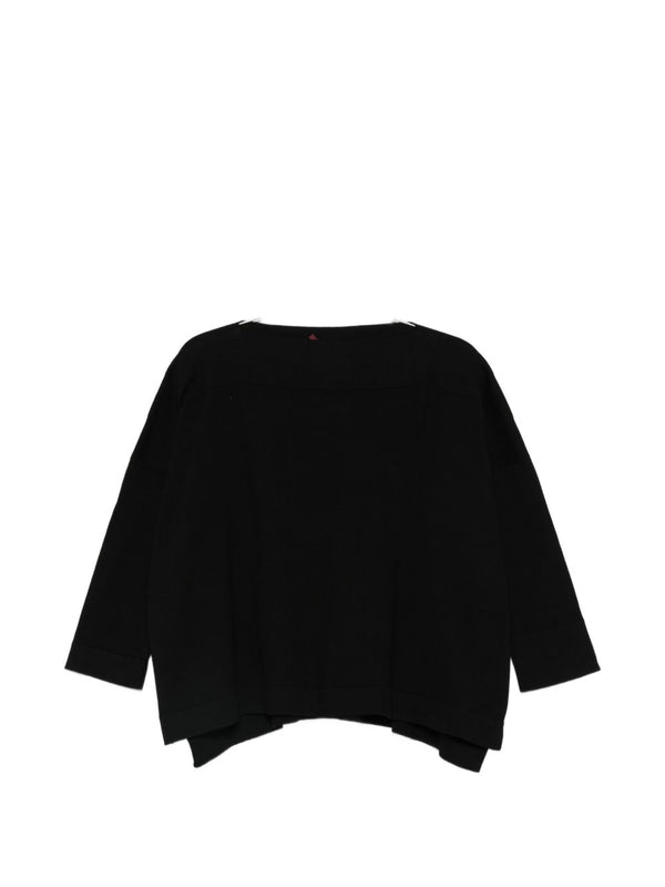 Cotton Boat-Neck Sweater