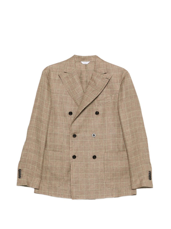 Linen Double-Breasted Jacket