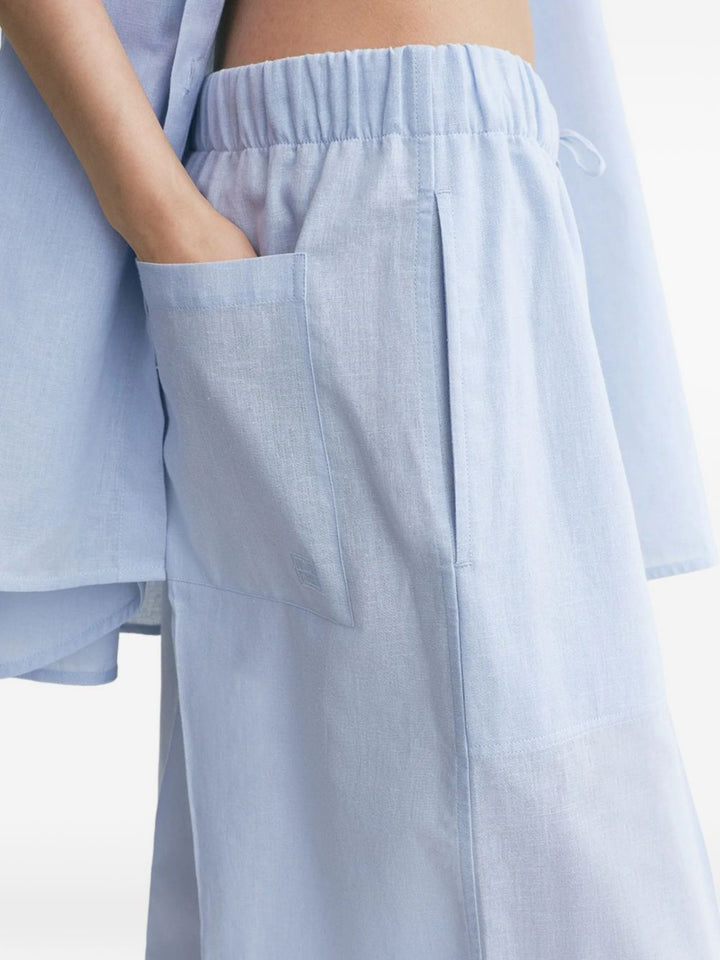 Toteme Main Trousers - Blu e verdi | 99d55c0ce59bc3e4657a3fe7855113dcb4202342