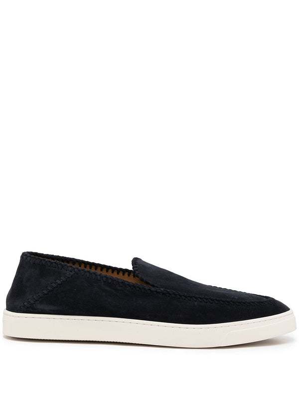 Leather Slip-On Sneakers