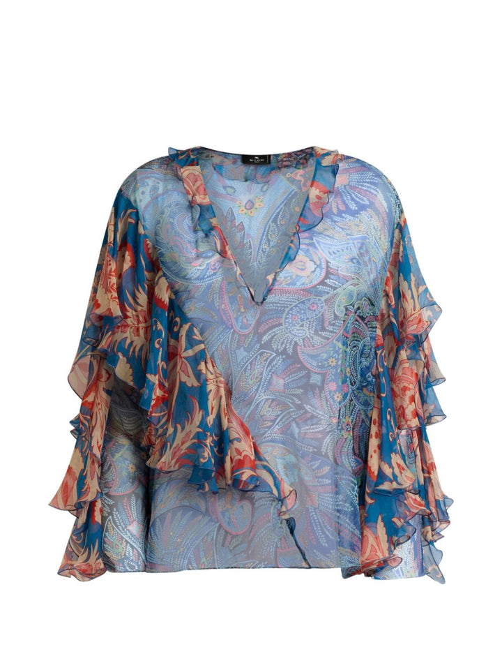 Etro Shirts - Blu e verdi | 1e4c310193d740f6ff60f946550cfaffabaef166