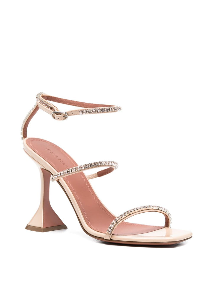 Amina Muaddi Sandals - Marroni | e70d4ae51baef75af497ad1076a7d18341a2f4f2