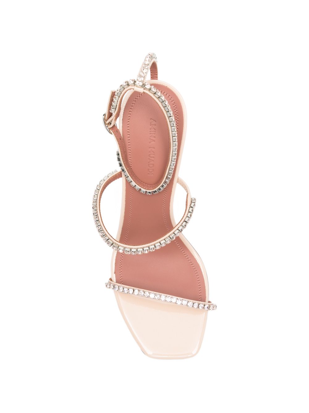 Amina Muaddi Sandals - Marroni | 96d6722e3f760823ee0984d7a0e59ca6ba675961