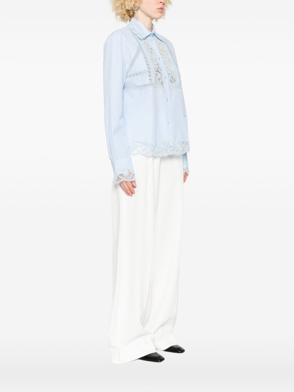 Ermanno Scervino Shirts - Blu e verdi | 7f527104e0e03ba24eed12faf47d11662d386985