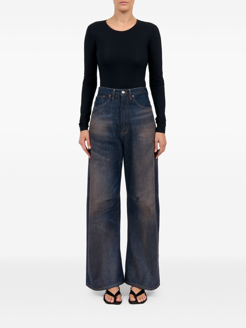 Mm6 Maison Margiela Jeans - Blu e verdi | 495f89f1b1d1fa5733c0b1ffc66d067c8ede9b19