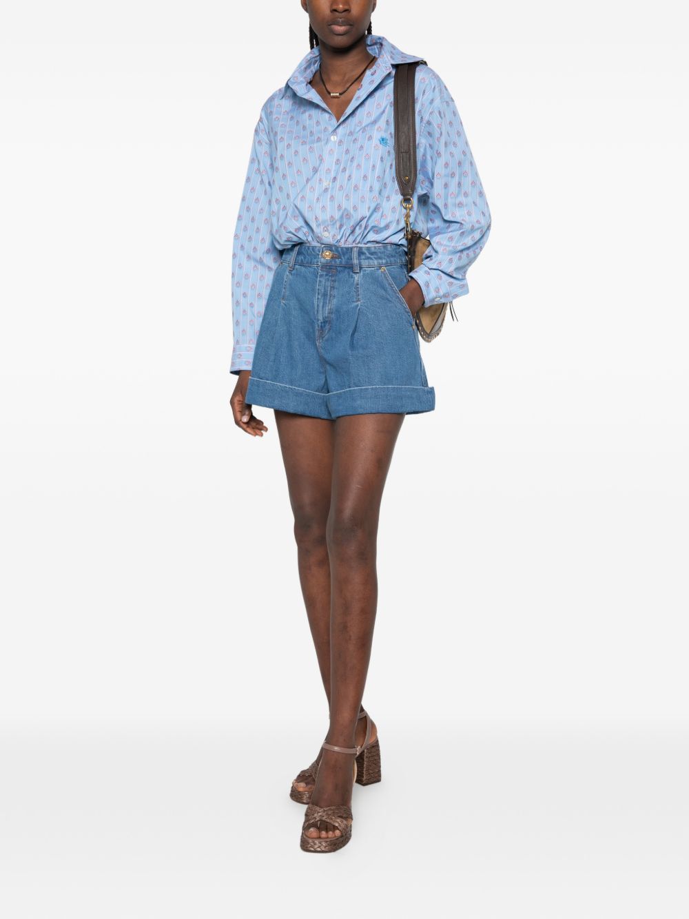 Zimmermann Shorts - Blu e verdi | ba3672d9d3e287ce6871e89e12894d2d81903f60