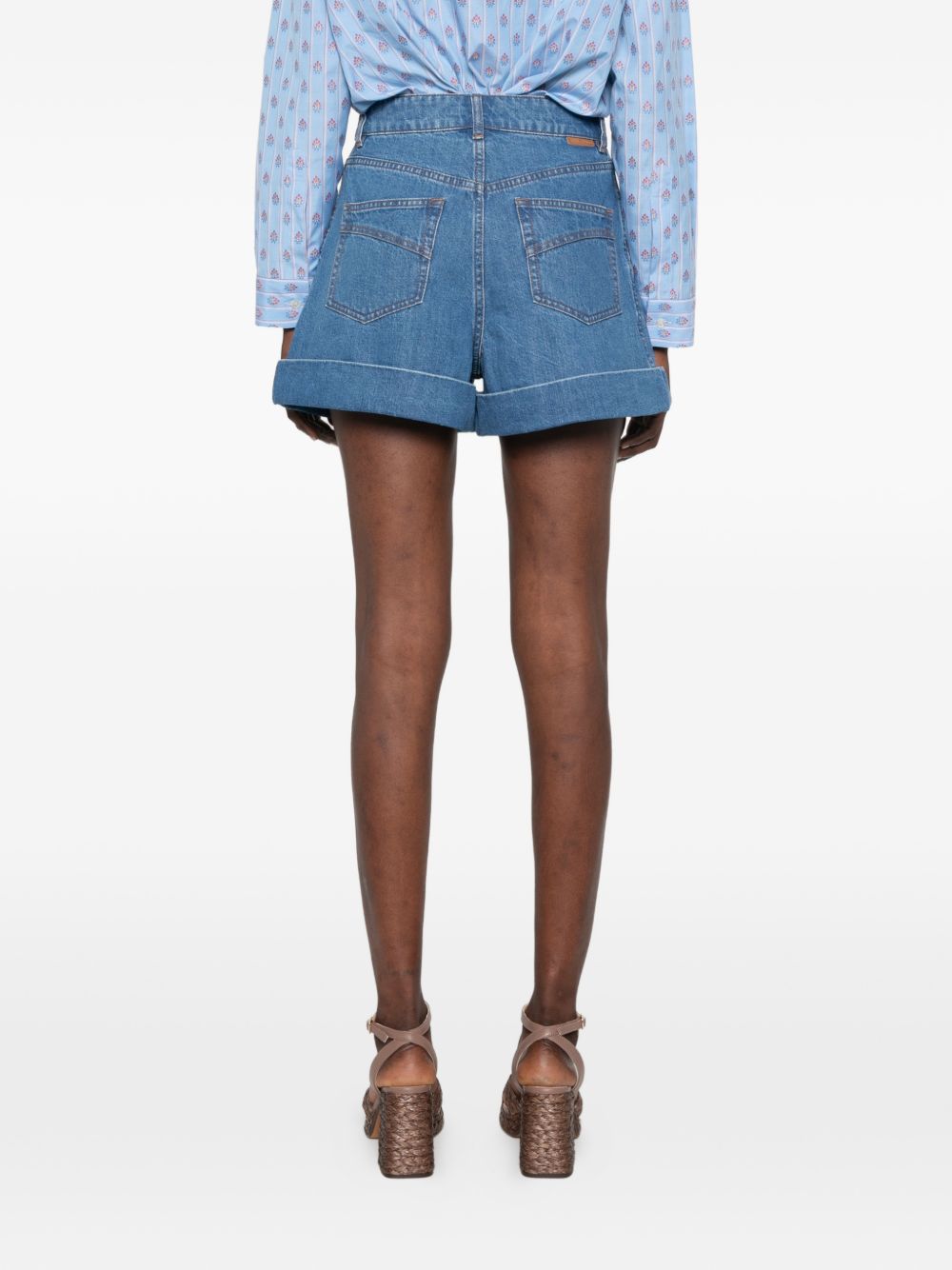 Zimmermann Shorts - Blu e verdi | 00a4241d7fcd65a553fe502f5753908e362fb94f