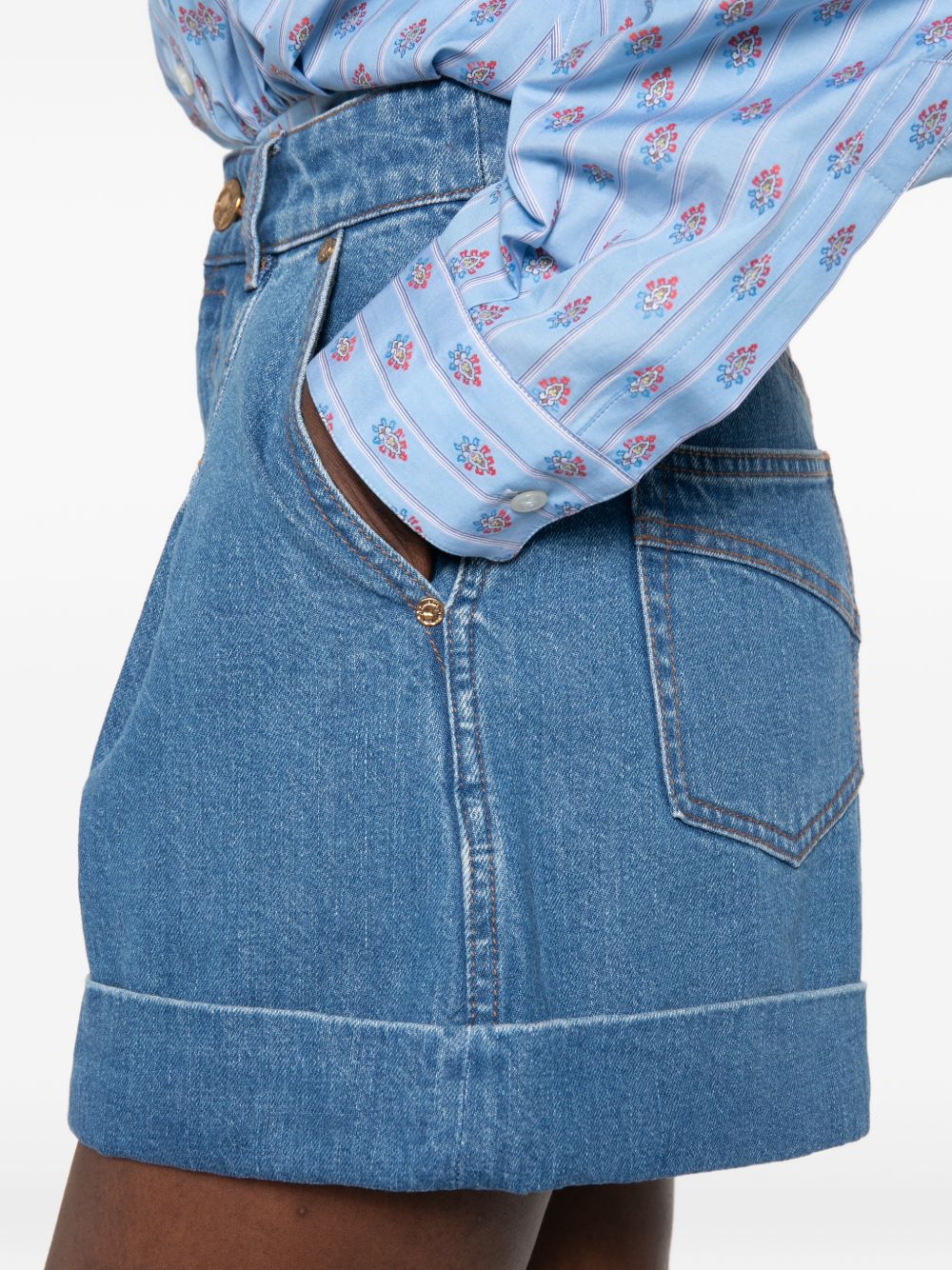 Zimmermann Shorts - Blu e verdi | 2e70302a7fc848689cf1718f1a45dc760ca74bdf
