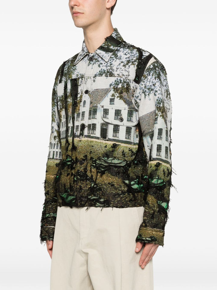 Junya Watanabe Jackets - Blu e verdi | b218a995bc99925da4513e6220288dd084cb1f53