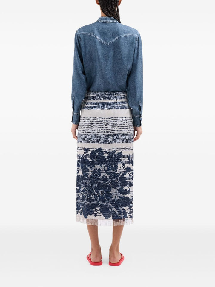 Pierre Louis Mascia Skirts - Blu e verdi | b49b915b47d5e7a2967fc880f171f2fbb16e9ad9