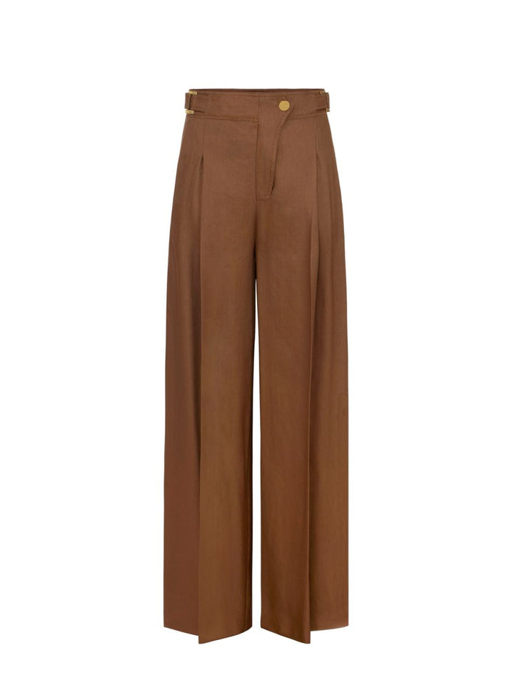 Elisabetta Franchi Trousers - Marroni | 9f3bd8a2902d2ab345863909e08c3b07a701f237