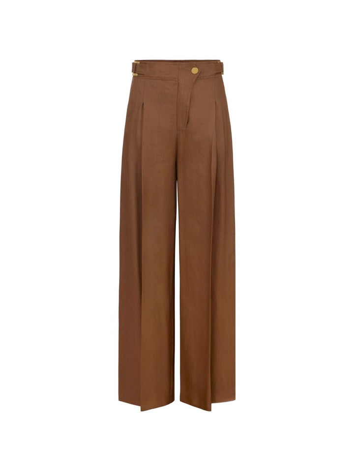 Elisabetta Franchi Trousers - Marroni | a18b4f2ac027573024d4fbd9385946deaf30e98d