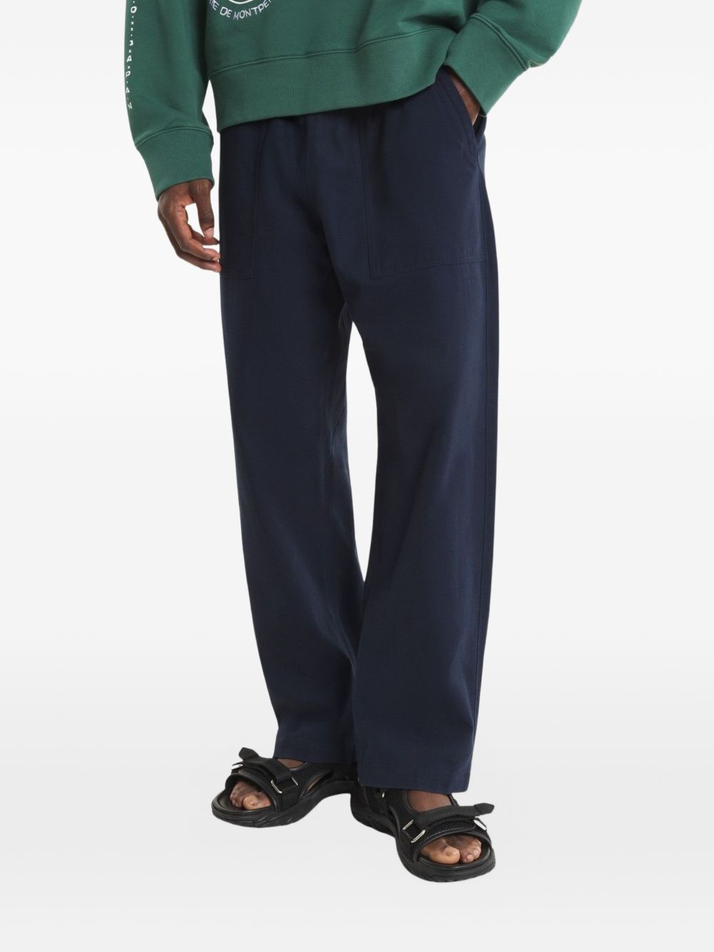 Maison Kitsune' Trousers - Blu e verdi | 83e37bf582b4e1cf0c357a129713cd776e8983dc