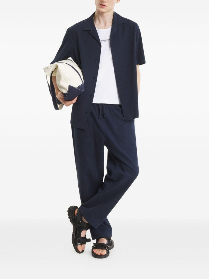 Maison Kitsune' Shirts - Blu e verdi | 08654b74a4d763cb082dcafa75a050c6ed55f5e5