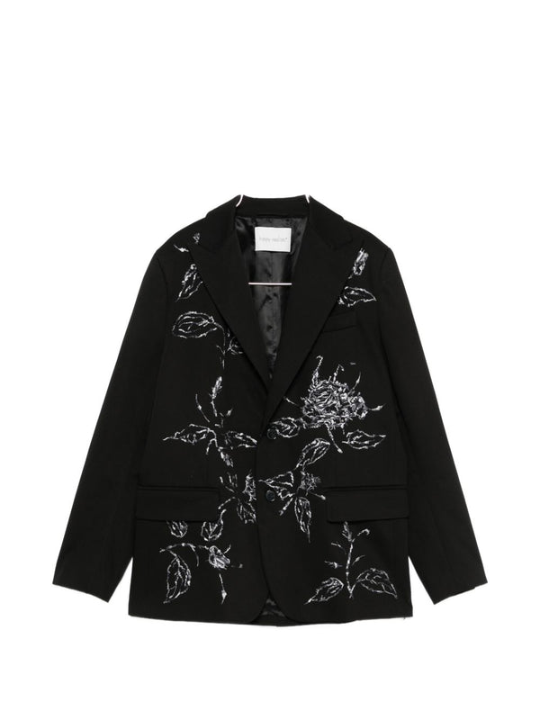Cotton Single-Breasted Blazer Jacket