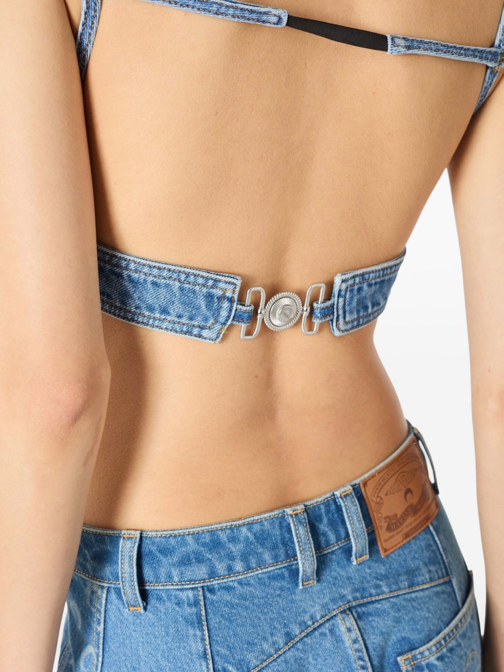 Marine Serre Top - Blu e verdi | 55f0d13fe3fd8aa5785d9193dbc6dfab92b1b982