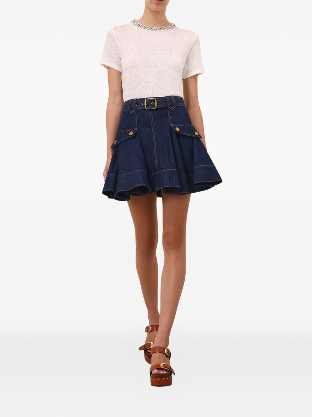 Zimmermann Skirts - Blu e verdi | 046b25db9be9df027e995791963c748de03636f5