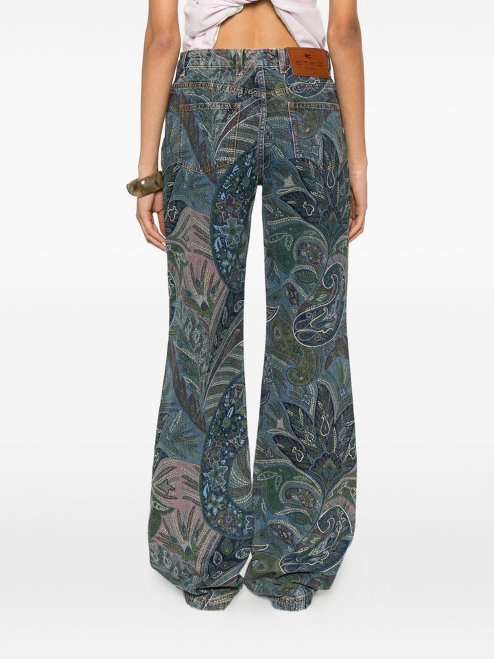 Etro Jeans - Blu e verdi | 4a5c368b97da7d948298bfda6dc667912ada5f7b