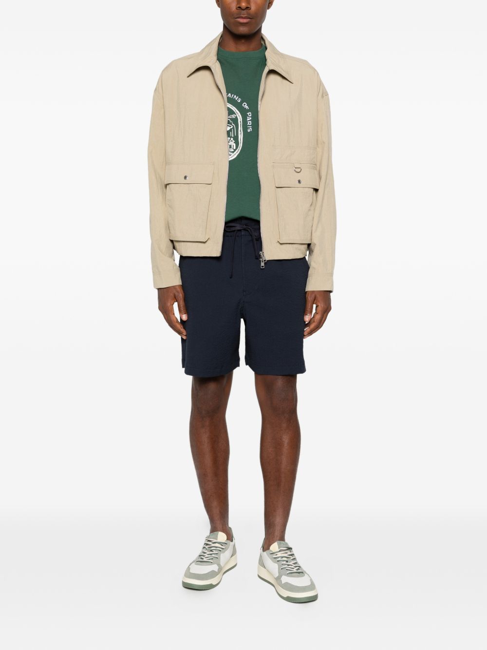 Maison Kitsune' Shorts - Blu e verdi | 6d50a114d38f2d0c92a94791312dfad32358d74e