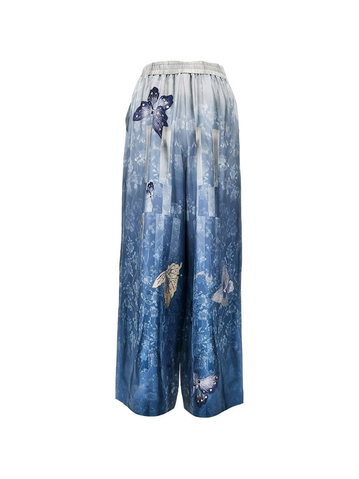 Pierre Louis Mascia Trousers - Blu e verdi | 4564d11aab5e5096622faf290a63047c2271a47a