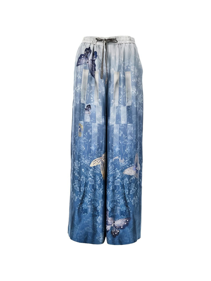 Pierre Louis Mascia Trousers - Blu e verdi | 754dac04d7a77a189b43a1c18dad2edeee71a3aa