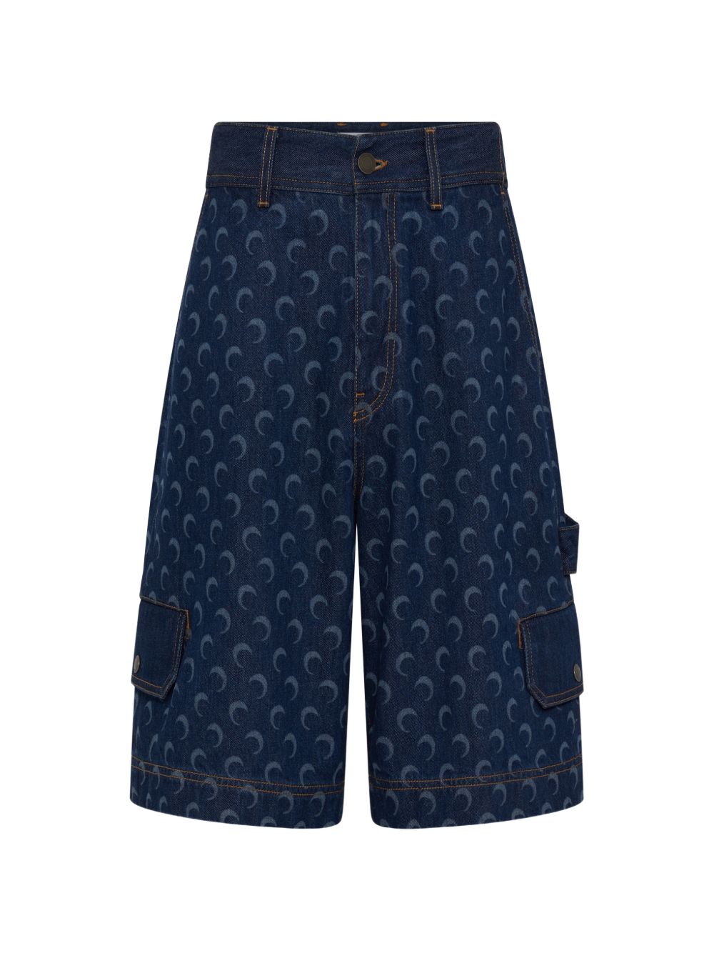 Marine Serre Shorts - Blu e verdi | 903328ae4b245abce5b6111873489a2c25388607