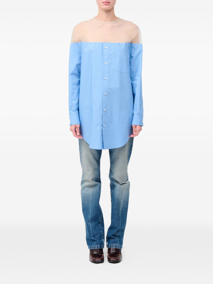 Mm6 Maison Margiela Top - Blue and green | 0ba5b47a5085d239bb53a32b5f888a1f24d3f8b0
