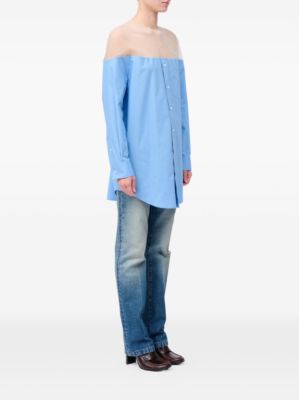 Mm6 Maison Margiela Top - Blue and green | 22a98d670cb82e1952bc501e8124264e2cd84569