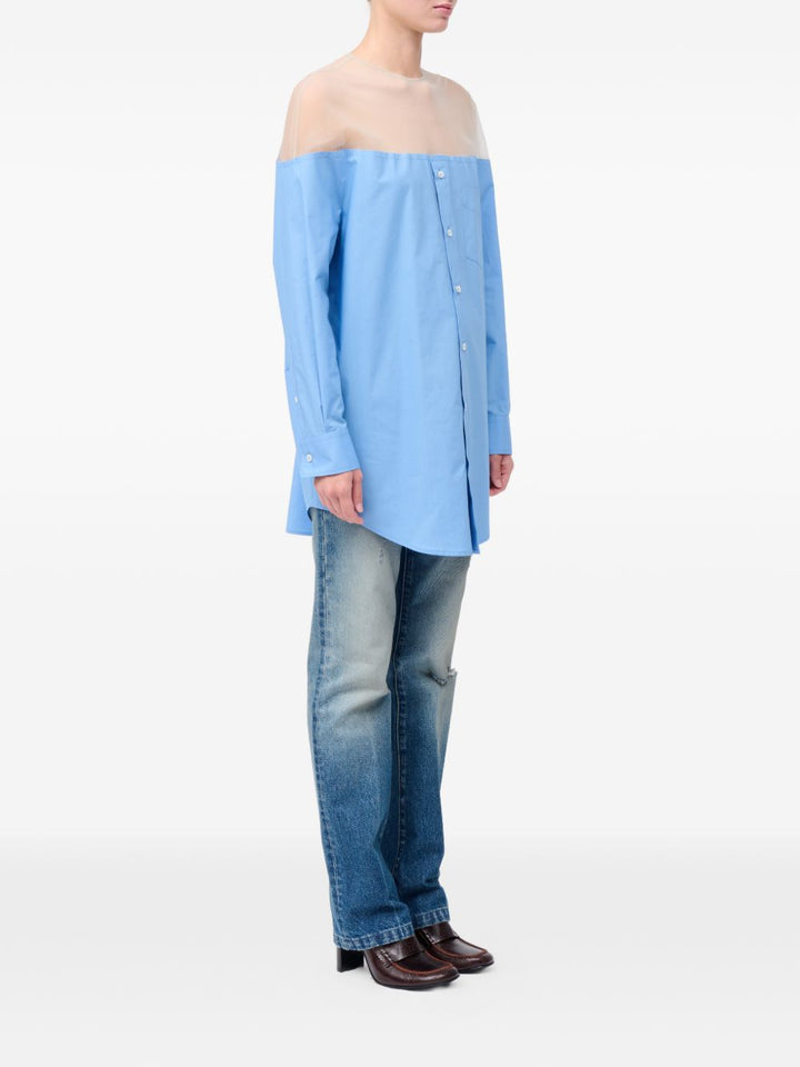 Mm6 Maison Margiela Top - Blue and green | 22a98d670cb82e1952bc501e8124264e2cd84569