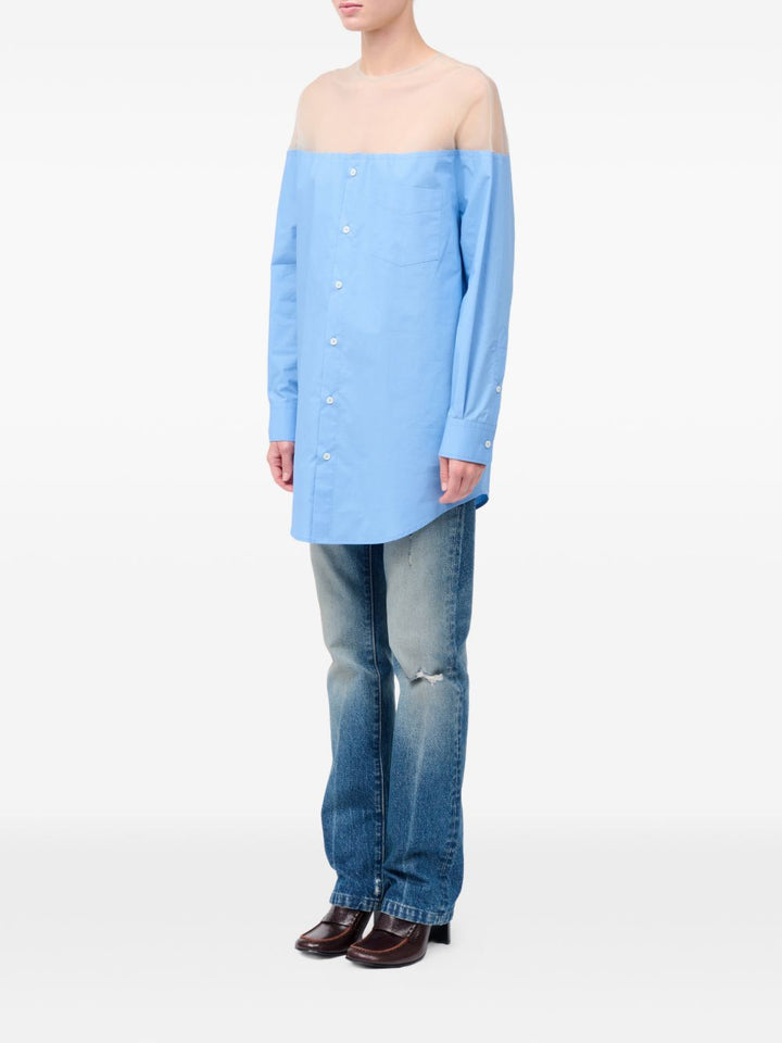 Mm6 Maison Margiela Top - Blue and green | 7badbf194863aec88a220ec551529a83789a1508