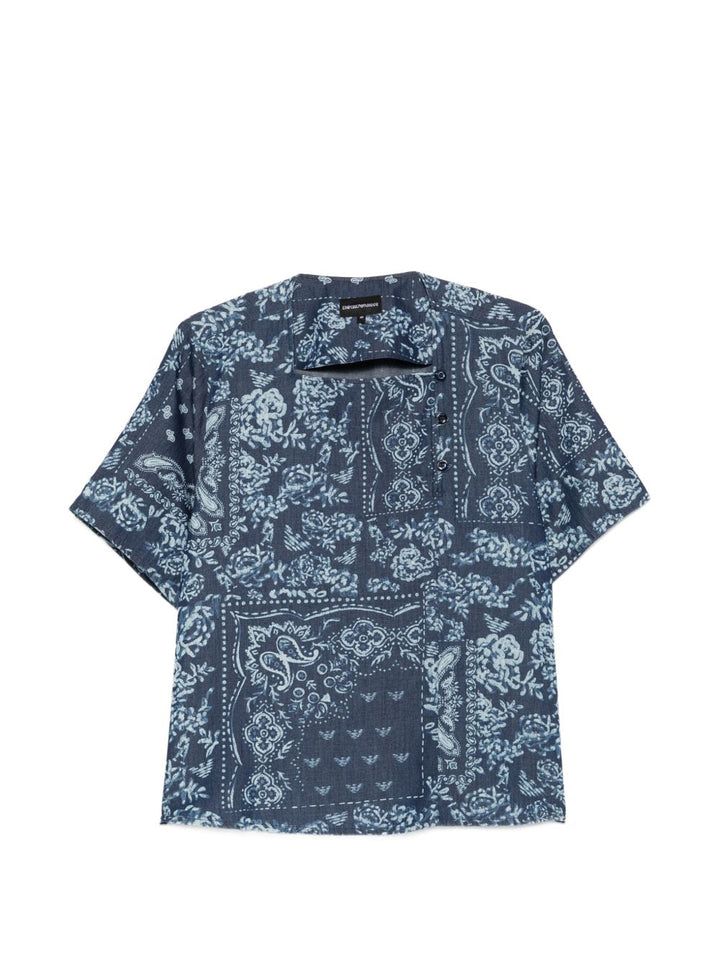 Emporio Armani T-shirts and Polos - Blu e verdi | b30c66b0af3c0e0986d4ffe6ab7338d849de4ce0