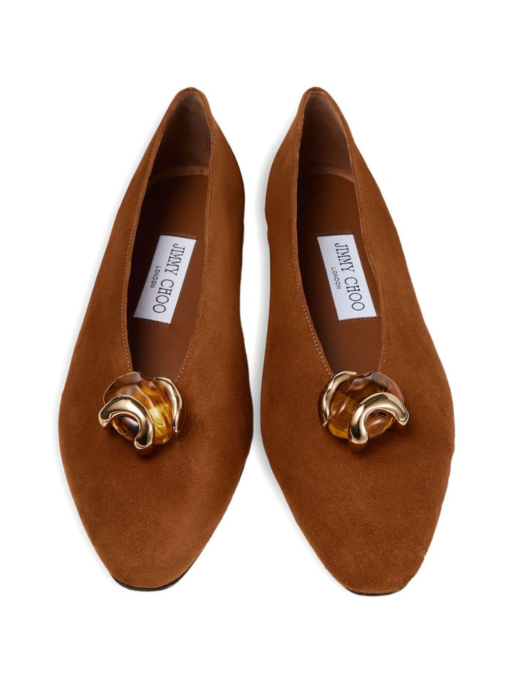 Jimmy Choo Flat shoes - BROWN | a32a10acdfc79ebc2eee9b0fc4faa004a26d533b