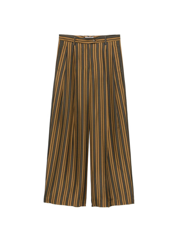 Striped Silk Trousers