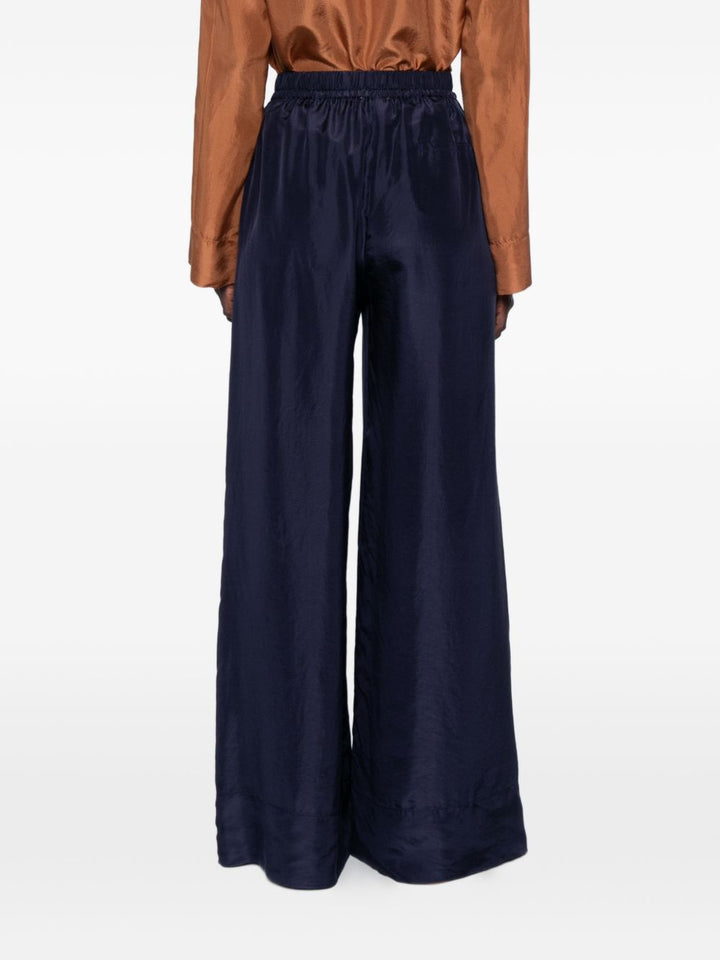 Forte Forte Trousers - Blu e verdi | 45d713f22779b0d7db3667e5c0c524ee7faf7570