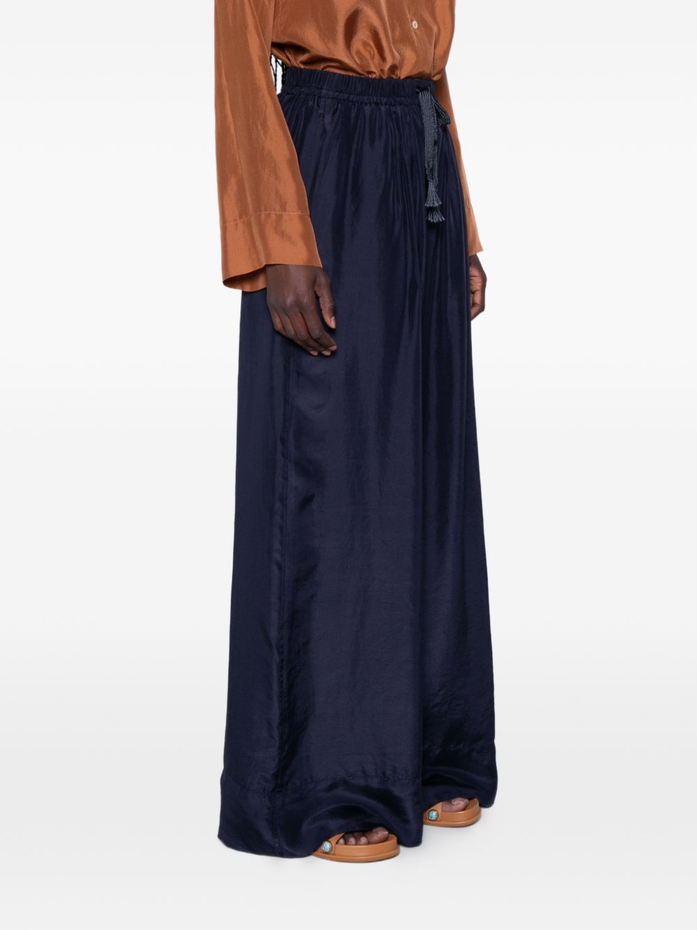Forte Forte Trousers - Blu e verdi | efc07bc6ac5265e299c85fc6e45d9fecc4366a49