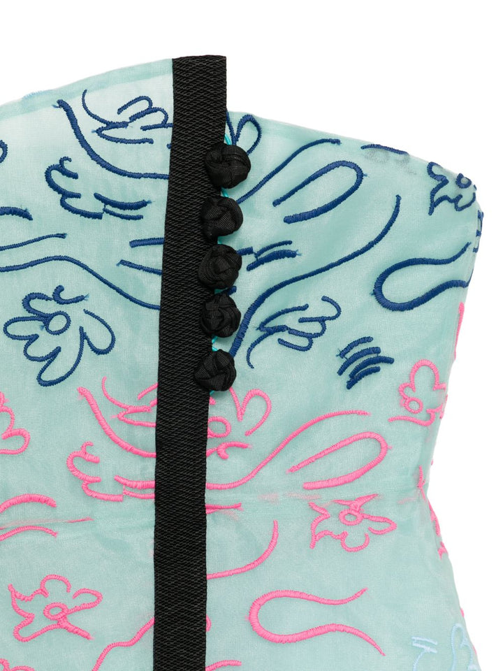 Emporio Armani Top - Blu e verdi | 824d46881f96c556baee14f4cc5142ba5921a80a