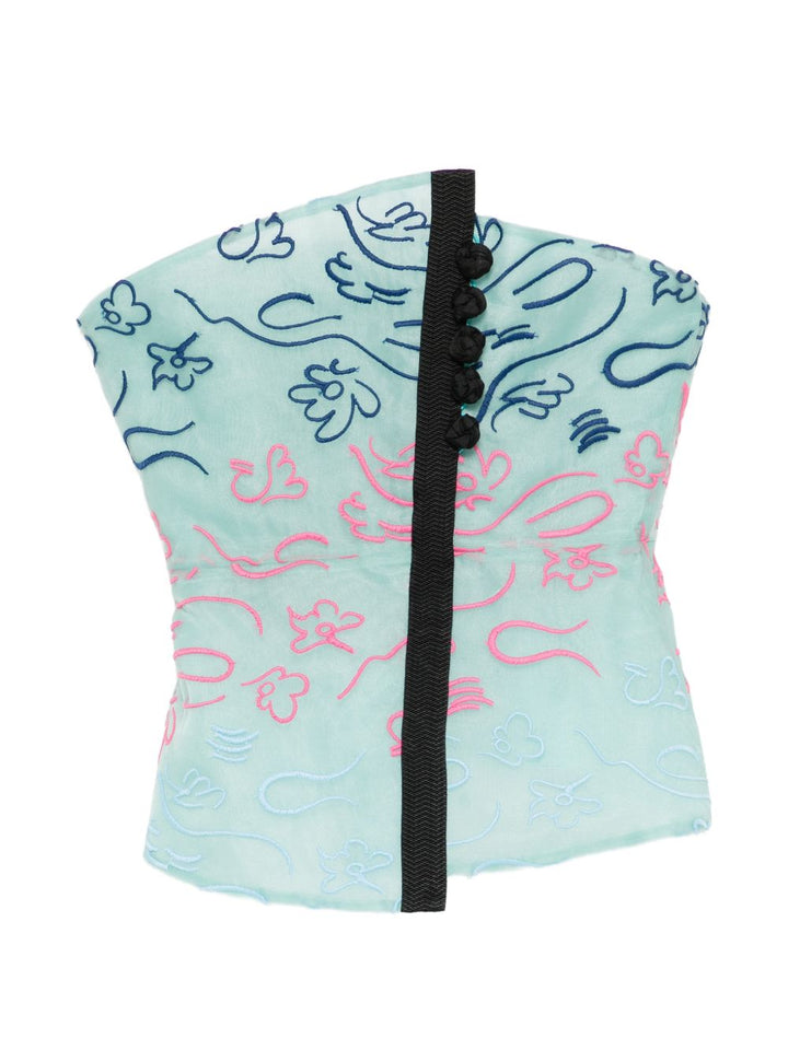 Emporio Armani Top - Blu e verdi | e52ad5446fd785170064090c27c5a93e6d9b7a9f