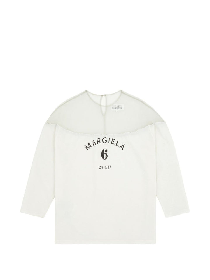 Mm6 Maison Margiela T-shirts and Polos - Chiari e Naturali | 282e4eb3a0c278f4fbd48fefa4f6328ebc1515d2