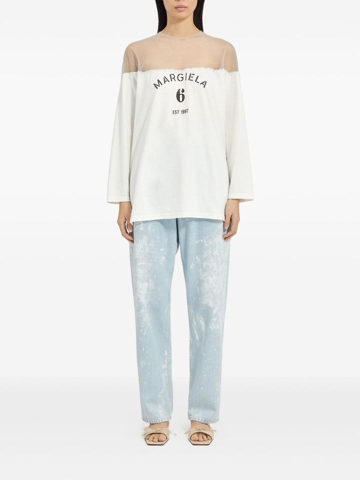 Mm6 Maison Margiela T-shirts and Polos - Chiari e Naturali | ae30af338564b82bbf40a2682a825021ddc54c9e
