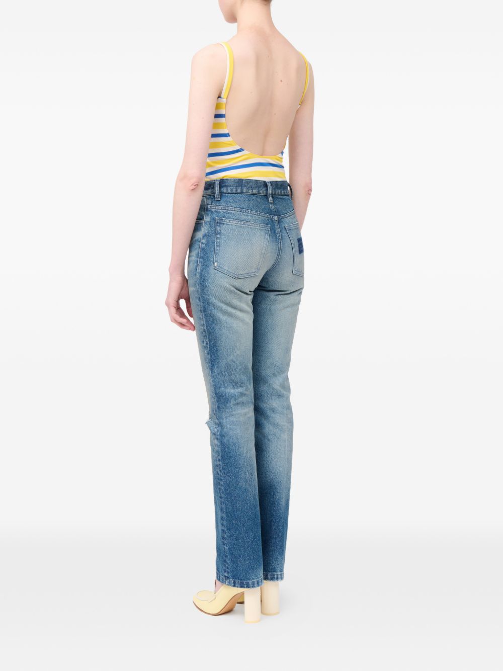 Mm6 Maison Margiela Jeans - Blu e verdi | 63d75818618280356c83392161084bc3672a2ee5