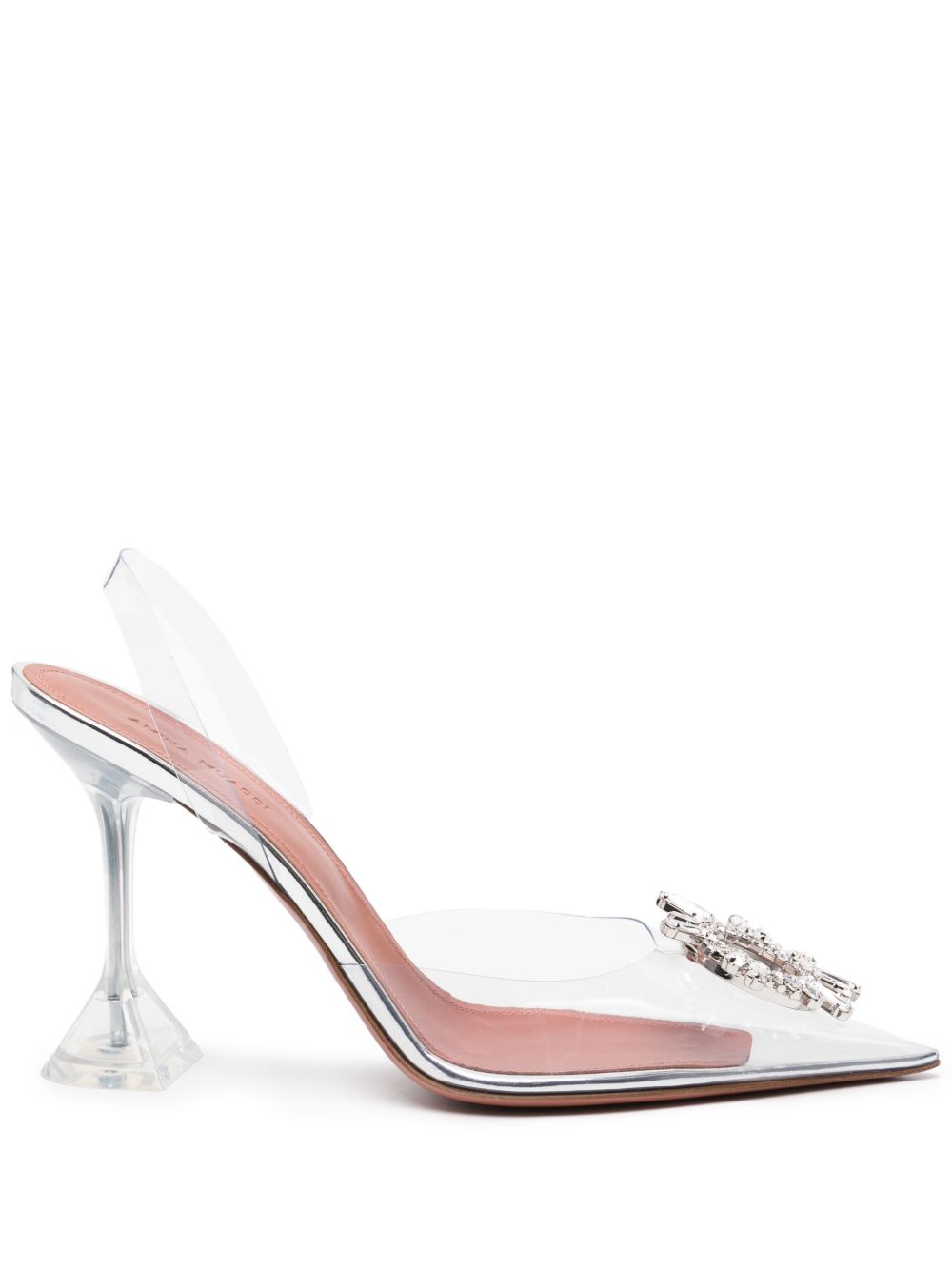 Amina Muaddi With Heel - Neri e Grigi | fe13fab9edaced21f3a7003da99ff18c14804762
