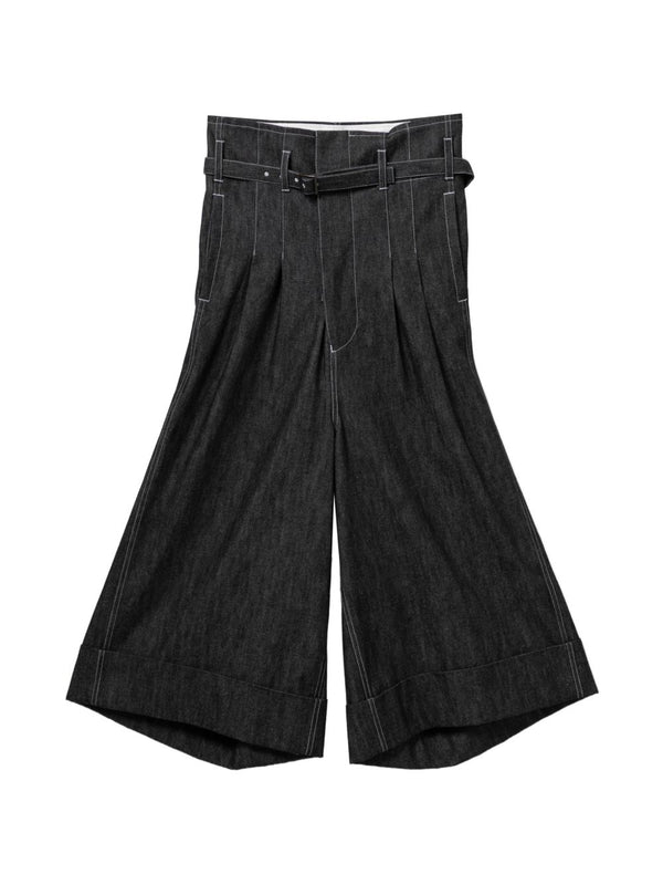 Cotton Wide-Leg Trousers