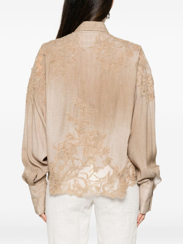 Ermanno Scervino Shirts - MARRONE | 5fd0bb5b84125b23120dbe27a41ef71a6998419d