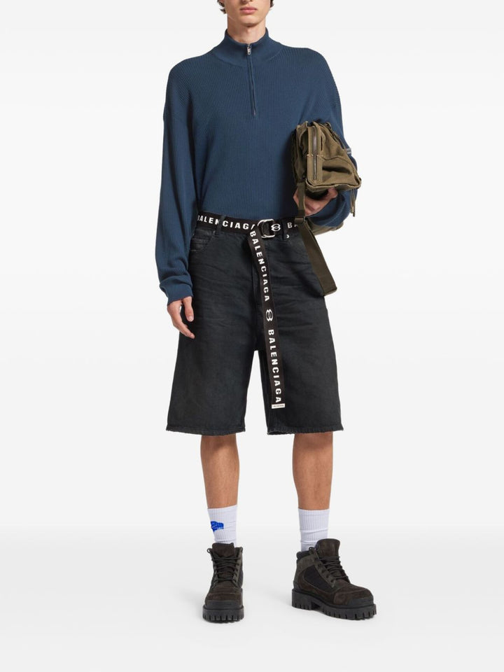Balenciaga Shorts - Blu e verdi | 444d7485d8e2efc3eed32ff2d974feb8f35d144c
