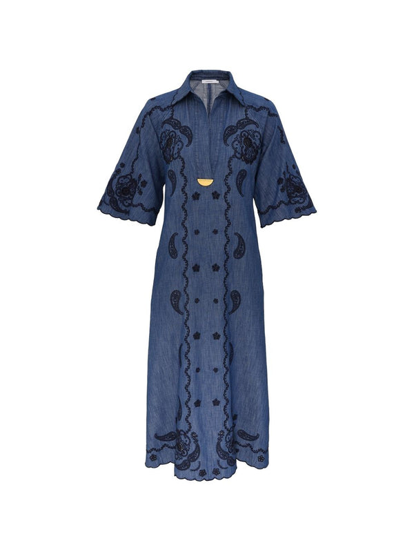 Aster Denim Cotton Dress