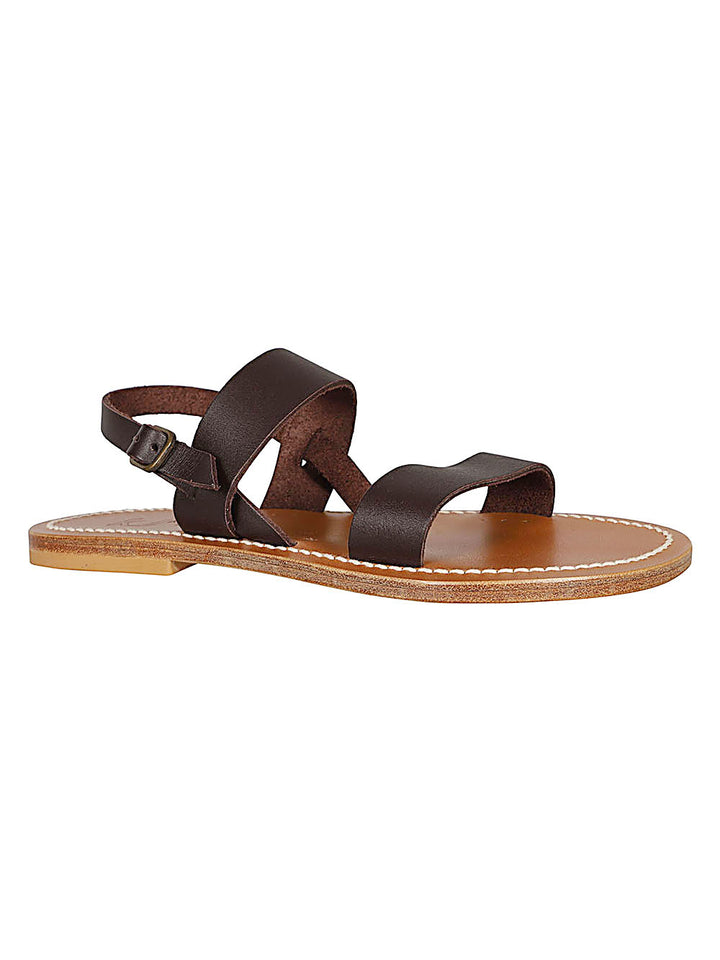 K Jacques St Tropez Sandals - Brown | c75491aa5e524234648a3c7fa96959cebdc340f4