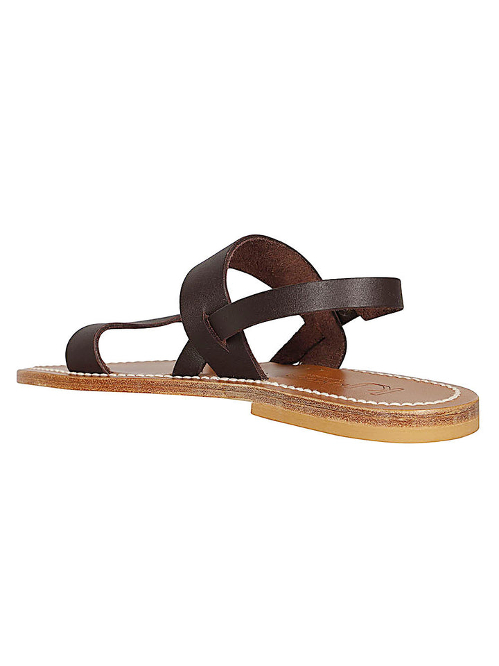 K Jacques St Tropez Sandals - Brown | 5882e6d0af830a5ac5143501e15286338ea55ef4